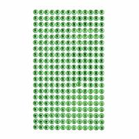 Opakowanie Kryształki samoprzylepne 6mm 260szt. light green