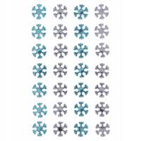 Kryształki samoprzylepne błękitne i srebrne 28szt. Wydawca: Dalprint. SmakLiter.pl Opakowanie Kryształki samoprzylepne błękitne i srebrne 28szt
