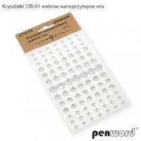 Opakowanie Kryształki samoprzylepne CR-01 srebrne mix