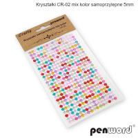 Opakowanie Kryształki samoprzylepne CR-02 mix kolor 5mm