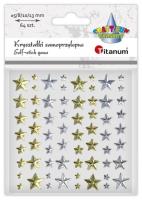 Opakowanie Kryształki samoprzylepne Gwiazdki mix 25szt