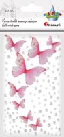 Opakowanie Kryształki samoprzylepne Motyle i perełki 117szt