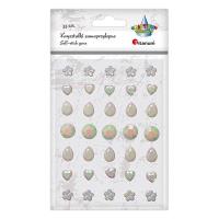 Opakowanie Kryształki samoprzylepne perłowe mix 35szt