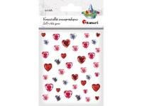 Opakowanie Kryształki samoprzylepne Serca mix 40szt