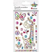 Opakowanie Kryształki samoprzylepne żyrafa i motyl + dekory