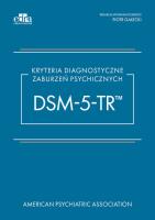 Kryteria diagnostyczne zaburzeń psychicznych DSM-5-TR. Autor: Gałecki Piotr. SmakLiter.pl Okładka książki Kryteria diagnostyczne zaburzeń psychicznych DSM-5-TR