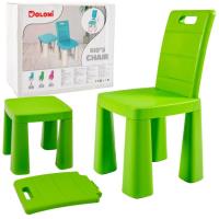 Krzesełko dziecięce 3w1 zielone. Wydawca: Doloni. SmakLiter.pl Opakowanie Krzesełko dziecięce 3w1 zielone