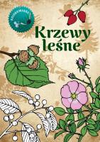 Krzewy leśne kolorowanka. Autor: Katarzyna kopiec Sekieta. SmakLiter.pl Okładka książki Krzewy leśne kolorowanka
