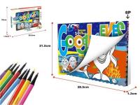 Opakowanie Książeczka do kolorowania 3D + mazaki 8szt