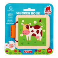Książeczka drewniana edukacyjna Farma. Wydawca: Roter Kafer. SmakLiter.pl Opakowanie Książeczka drewniana edukacyjna Farma