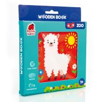 Książeczka drewniana w pudełku Zoo. Wydawca: Roter Kafer. SmakLiter.pl Opakowanie Książeczka drewniana w pudełku Zoo