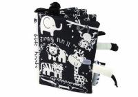 Opakowanie Książeczka miękka zwierzęta dżungli czarno-biała