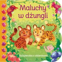 Książeczka z okienkami. Maluchy w dżungli. Autor: Ginger Swift, Laura Horton. SmakLiter.pl Okładka książki Książeczka z okienkami. Maluchy w dżungli