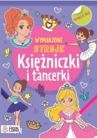 Księżniczki i tancerki. Kolorowanki z naklejkami. Autor:   Praca zbiorowa. SmakLiter.pl Okładka książki Księżniczki i tancerki. Kolorowanki z naklejkami