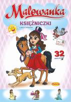 Księżniczki. Malowanka. Autor: Kruszewski Włodzimierz, Ernest Błędowski. SmakLiter.pl Okładka książki Księżniczki. Malowanka