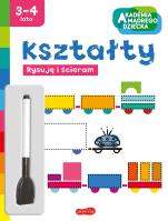 Kształty. Akademia mądrego dziecka. Rysuję i ścieram. Autor: Opracowanie zbiorowe. SmakLiter.pl Okładka książki Kształty. Akademia mądrego dziecka. Rysuję i ścieram