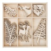 Kształty z drewna - święta 4 30szt. Wydawca: Dalprint. SmakLiter.pl Opakowanie Kształty z drewna - święta 4 30szt