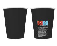 Opakowanie Kubeczki papierowe czarne 270ml 8szt