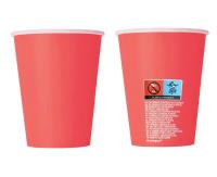 Opakowanie Kubeczki papierowe czerwone 270ml 8szt