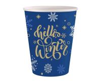 Opakowanie Kubeczki papierowe Hello Winter Blue 250ml 6szt