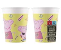Opakowanie Kubeczki papierowe Świnka Peppa Pig 200ml 8szt