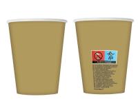 Opakowanie Kubeczki papierowe złote 270ml 8szt