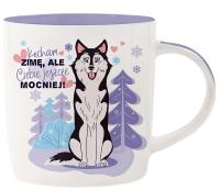 Opakowanie Kubek dla psiarza - Kocham zimę, ale Ciebie...