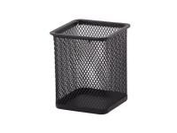 Opakowanie Kubek na dlugopisy siatka kwadrat czarny LEVIATAN