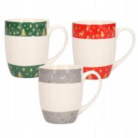Opakowanie Kubek świąteczny z uchem 340ml sweterek mix