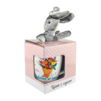 Opakowanie Kubek z niebieskim zajączkiem