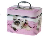 Opakowanie Kuferek L walizka z lusterkiem na zamek 23x17x15cm