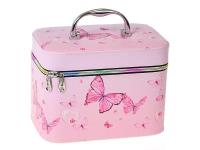 Opakowanie Kuferek L z lusterkiem na zamek 23x18x15cm Motyl