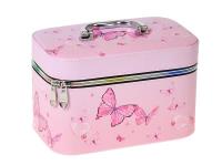 Opakowanie Kuferek M z lusterkiem na zamek 21x14x11,5cm Motyl