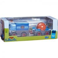 Kullerbu - Ciężarówka na baterie z przyczepą. Wydawca: Haba. SmakLiter.pl Opakowanie Kullerbu - Ciężarówka na baterie z przyczepą