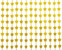 Opakowanie Kurtyna B&C gwiazdki matowa złota 100x200cm