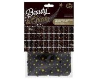 Kurtyna B&C gwiazdki metaliczna czarna 100x200cm. Wydawca: GODAN. SmakLiter.pl Opakowanie Kurtyna B&C gwiazdki metaliczna czarna 100x200cm