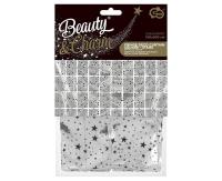 Opakowanie Kurtyna B&C gwiazdki metaliczna srebrna 100x200cm