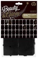 Opakowanie Kurtyna B&C kwadrat metaliczna czarna 100x200cm