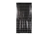 Kurtyna party kwadraty czarna 100x200cm. Wydawca: PartyDeco. SmakLiter.pl Opakowanie Kurtyna party kwadraty czarna 100x200cm