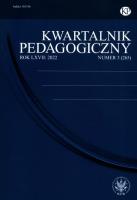 Kwartalnik Pedagogiczny 3(265)/2022. Wydawca: Wydawnictwa Uniwersytetu Warszawskiego. SmakLiter.pl Opakowanie Kwartalnik Pedagogiczny 3(265)/2022