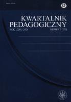 Okładka książki Kwartalnik pegagogiczny 2(272)2024