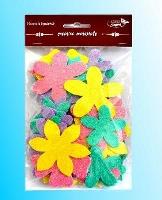 Opakowanie Kwiatki brokatowe 60szt