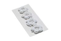 Opakowanie Kwiatki dekoracyjne 35mm białe 4szt