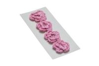 Opakowanie Kwiatki dekoracyjne 35mm jasny różowy 4szt