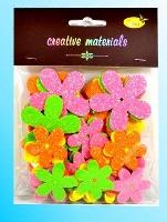Opakowanie Kwiatki z pianki opalizującej wiosenne 56szt