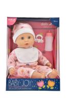 Lalka Baby Joy 38 cm różowe ubranko. Wydawca: Dolls World. SmakLiter.pl Opakowanie Lalka Baby Joy 38 cm różowe ubranko