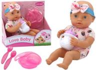 Lalka Bobas do karmienia z ubrankiem w flamingi. Wydawca: Leantoys. SmakLiter.pl Opakowanie Lalka Bobas do karmienia z ubrankiem w flamingi