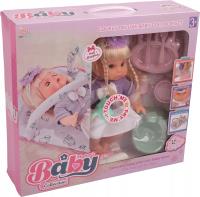 Opakowanie Lalka bobas dziewczynka sikająca z nosidełkiem