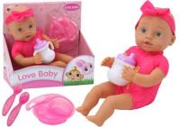 Lalka bobas z akcesoriami różowa. Wydawca: Leantoys. SmakLiter.pl Opakowanie Lalka bobas z akcesoriami różowa