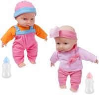 Lalka bobas z dźwiękiem i butelką. Wydawca: Trifox. SmakLiter.pl Opakowanie Lalka bobas z dźwiękiem i butelką